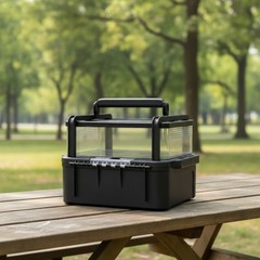 Reptile Carrier Portable Reptile Transport Box Transparent for Veterinary