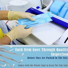6-Piece Stainless Steel Precision Probe Set: Straight, Single, Shor… Fast Ship