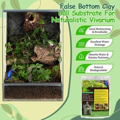 Riare 10LBS Expanded Clay Balls Terrarium Substrate for Reptiles – 100% Organ…