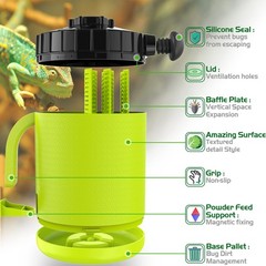 Professional Cricket Keeper Live Worm Organizer Tank With Rubber Seal Dubia Roac