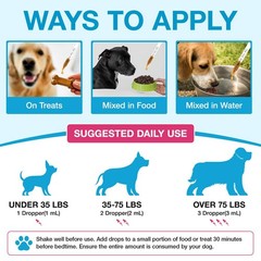 Pain Relief for Dogs, Hip Joint Glucosamine Drops for Dogs, Chondroitin Drop…