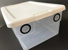 Reptile Vented Enclosure 6 Qt 3 Vent Isopod Terrarium Reptile Vivarium Container