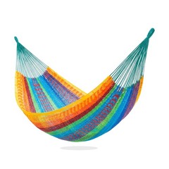PNAEUT Handwoven Mayan Hammocks for Outside, Handwoven Thick Soft Rope Double…