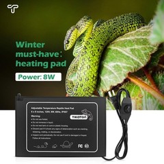 Reptile Heat Pad – Adjustable Temperature Under Tank Heater for 10-20gal/30-4…