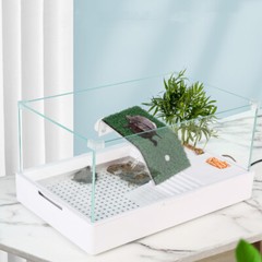 1pc Turtle Drying Platform Simulated Lawn Reptile Tortoise Climbing Ladder