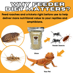 TC INSECTS Insect Chow High Protein Food for Dubia Roaches, Crickets & Feeders