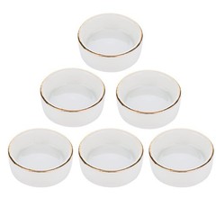 DQITJ Pet Feeder, 6 Pcs Ceramic Water Bowl for Hermit Crab, Small Size, Non-P…