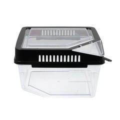 Plastic Reptile Breeding Box Lizard Feeding Box Clear Reptile Habitat