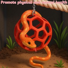 Snake Enrichment Toys Ball with Hammock, Jungle Gym Ball With Chain And Snake…