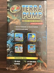 Zoo Med Terra Pump Side Mounting Habitat Drain Pump Powerful