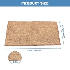 Coco Liner Roll, 16 x 120 inch Natural Coconut Liners for Planters, Coco Coir…