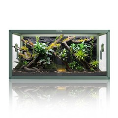50 Gallon Bearded Dragon Tank, Reptile Enclosure for Easy Maintenance, Front …