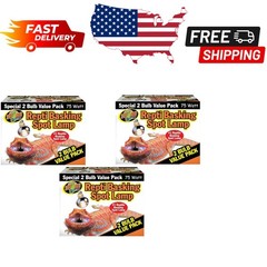 Compact 75W Reptile Basking Spot Light – 6 Frosted Bulbs for Healthier Pets