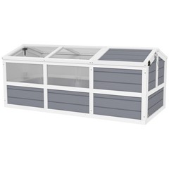 Wooden Tortoise Habitat Outdoor w/ Bottomless, Doors, PC Sun Panel Windows