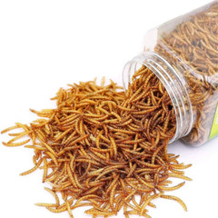 Reptile Food Dried Mealworms Pet Worms Food for Bearded Dragon, Lizard, Turtles,