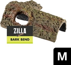 Naturalistic Bark Bends Hideout for Reptiles – 8.3″W x 3.6″H Plastic Design