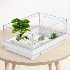 Versatile 2-Piece Artificial Plant Set for Terrariums & Aquariums – Easy Clean
