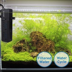 Submersible Aquarium Internal Filter 8W, Adjustable Fish Tank Filter with 200…