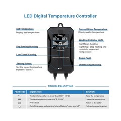 hygger Aquarium Heater, 100W/200W/300W/500W/800W Submersible Fish Tank Heater…