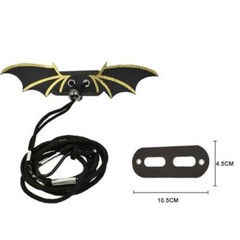 1pc Reptile Lizard Gecko Bearded Dragon Harness And Leash Adjustable Strap Black