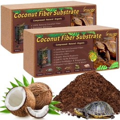 2 Pack Compressed Coconut Fiber Substrate – 100% Organic Coconut Fiber Brick …