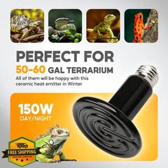 HealSmart 150W Ceramic Heat Emitter 2 Pack