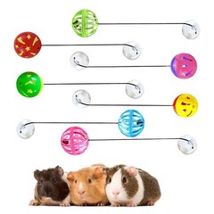 7Pcs Toy Bell Balls with Suction Cup Pet Supplies Reptiles Lizards Toy Balls for