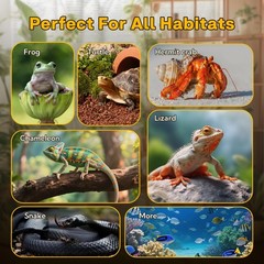14W 11×5.9 Inch Reptile Heat Pad Under Tank Terrarium Safe Heating Mat Turtle