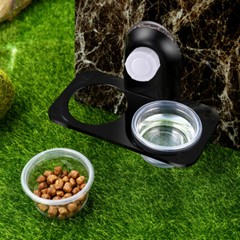 Reptile Water Dish Food Bowl Feeding Station for Crested Gecko Lizard Feeder