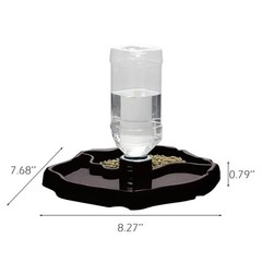 2-in-1 Reptile Water Bowl Food Dish with Bottle Automatic Reptile Feeder for …