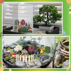 23 Pcs Jumping Spider Enclosure and Habitat Miniatures Figurines Set Clear Ac…