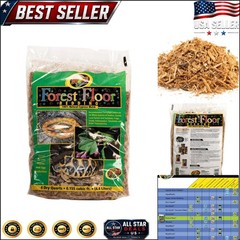Moisture-Retaining Forest Floor Bedding, 4qt – Ideal for Snakes and Amphibians