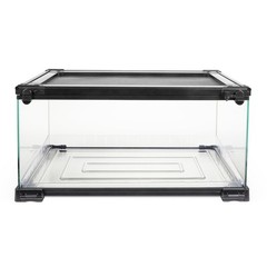 Zilla QuickBuild Reptile 10 Gallon Glass Terrarium Habitat with Bedding Tray …