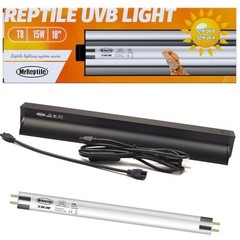 T8 UVB Reptile Light 15W 10.0 Lamp Bearded Dragon Desert Liner Fixture Bulb