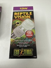 Lot Of 5 Reptile Vision Reptile Visual Spectrum Bulb 13 WATT PT-2345 | 5 Pack