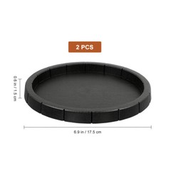 2PCS Reptile Shallow Water Dish Plate Tortoise Food Feeding Bowl Small Pet Gift