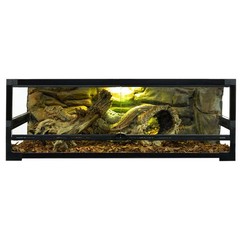 67 Gallon Glass Reptile Tank Terrarium Habitat Top Mesh 48″ x 18″ x 18″ Folding