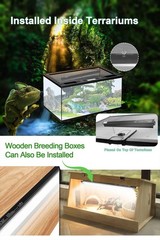UVB Light for Reptiles, 12 Inch T5 10.0 UVB Reptile Light Fixture 8W, High Ou…