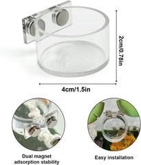Jumping Spider Feeding Dish Set, Magnetic Water Bowl, Reptile Feeding Tongs, Jum