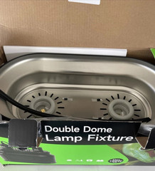 Double Dome Lamp Fixture 160W x 2 Reptile