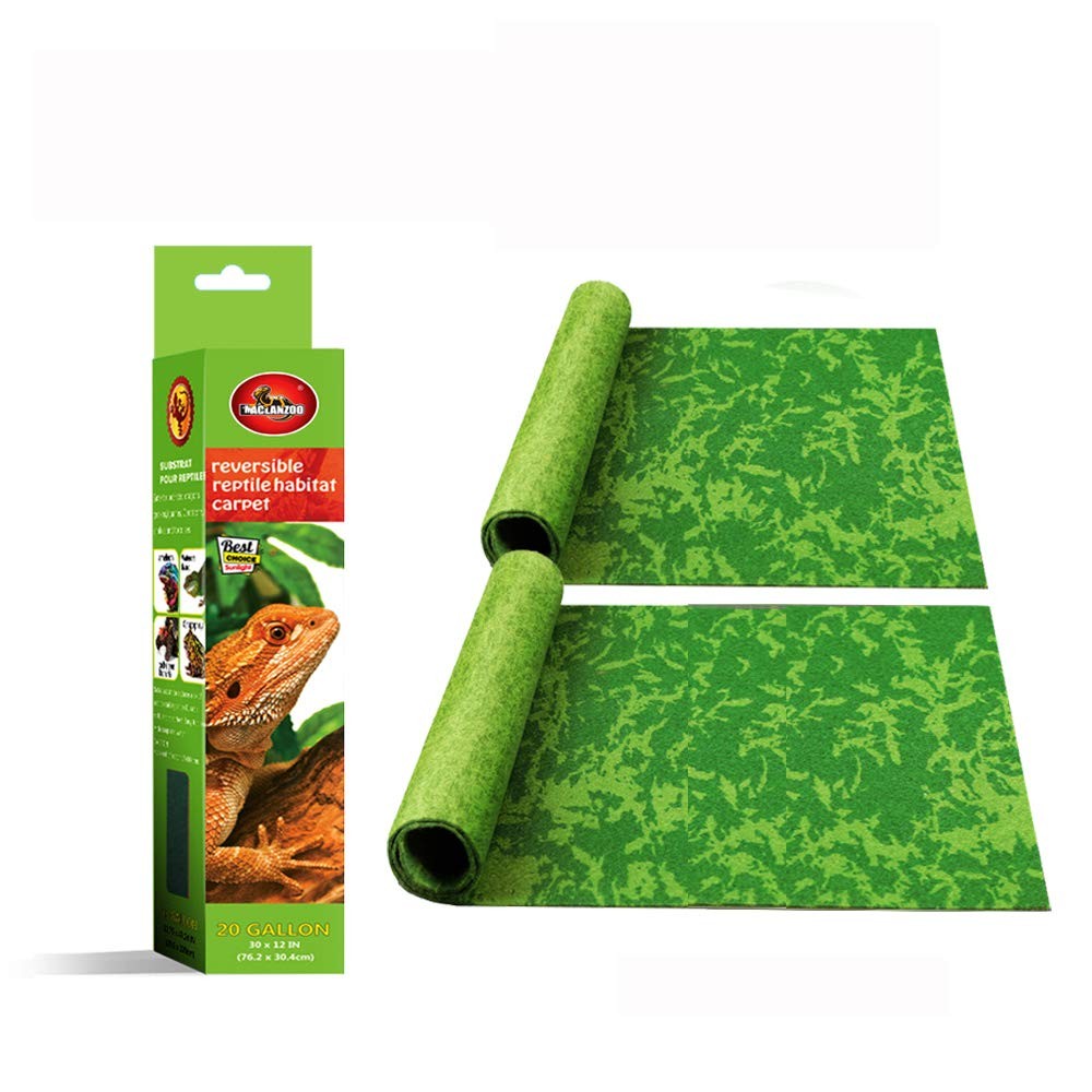MCLANZOO Reptile Carpet, 30 * 12in Pet Terrarium Liner,Reptiles Cage Mat/Subs…