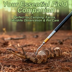 61 inch Snake Hook, Professional Reptile Catcher Handling Tool, Stainless Ste…