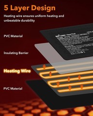 Energy-Efficient Reptile Heating Mat 6″x8″ – Perfect for 10-20 Gallon Tanks