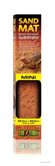 EXO TERRA SAND MAT MINI – DESERT TERRARIUM SUBSTRATE – 11 IN x 11 IN