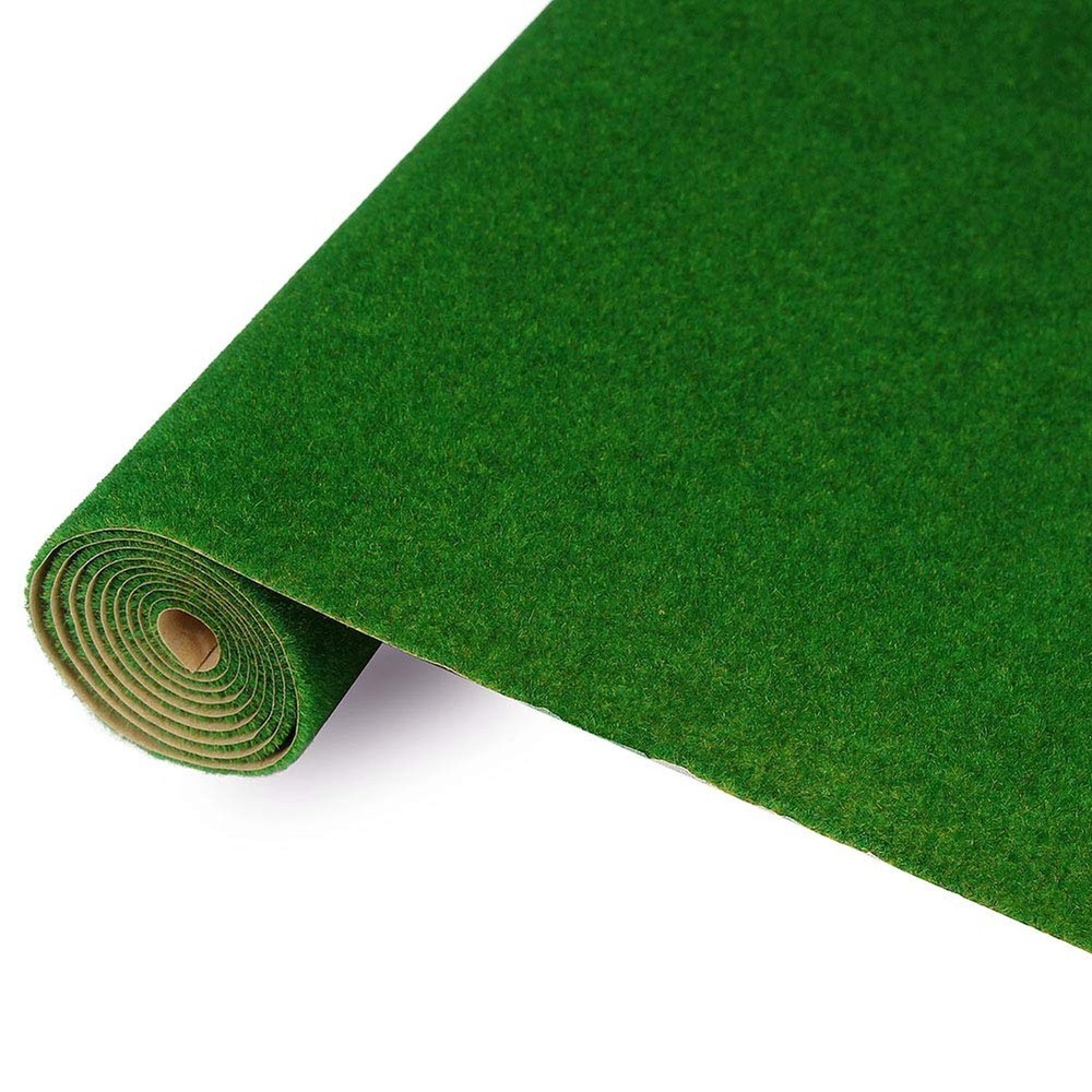 CP122 Artificial Model Grass Mat Trains Dark Green 40x100cm or 15.7‘’