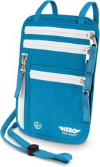 Hero Travel Supply RFID Blocking Neck Wallet Brown