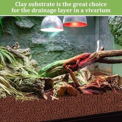 Riare 10LBS Expanded Clay Balls Terrarium Substrate for Reptiles – 100% Organ…
