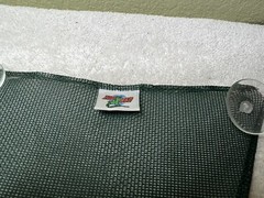 Zoo Med Green Nylon Mesh Reptile Hammock 10 Inch Triangle Suction