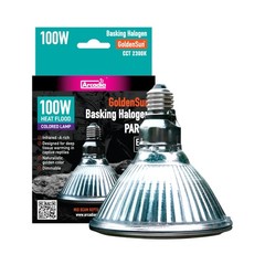 Golden Sun Basking Halogen Lamp 100W – Mid Beam Infrared Reptile Heat Lamp Bu…