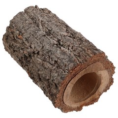 Brown Wooden Reptile Cave Hideout for Tortoise Bearded Dragon and Lizard